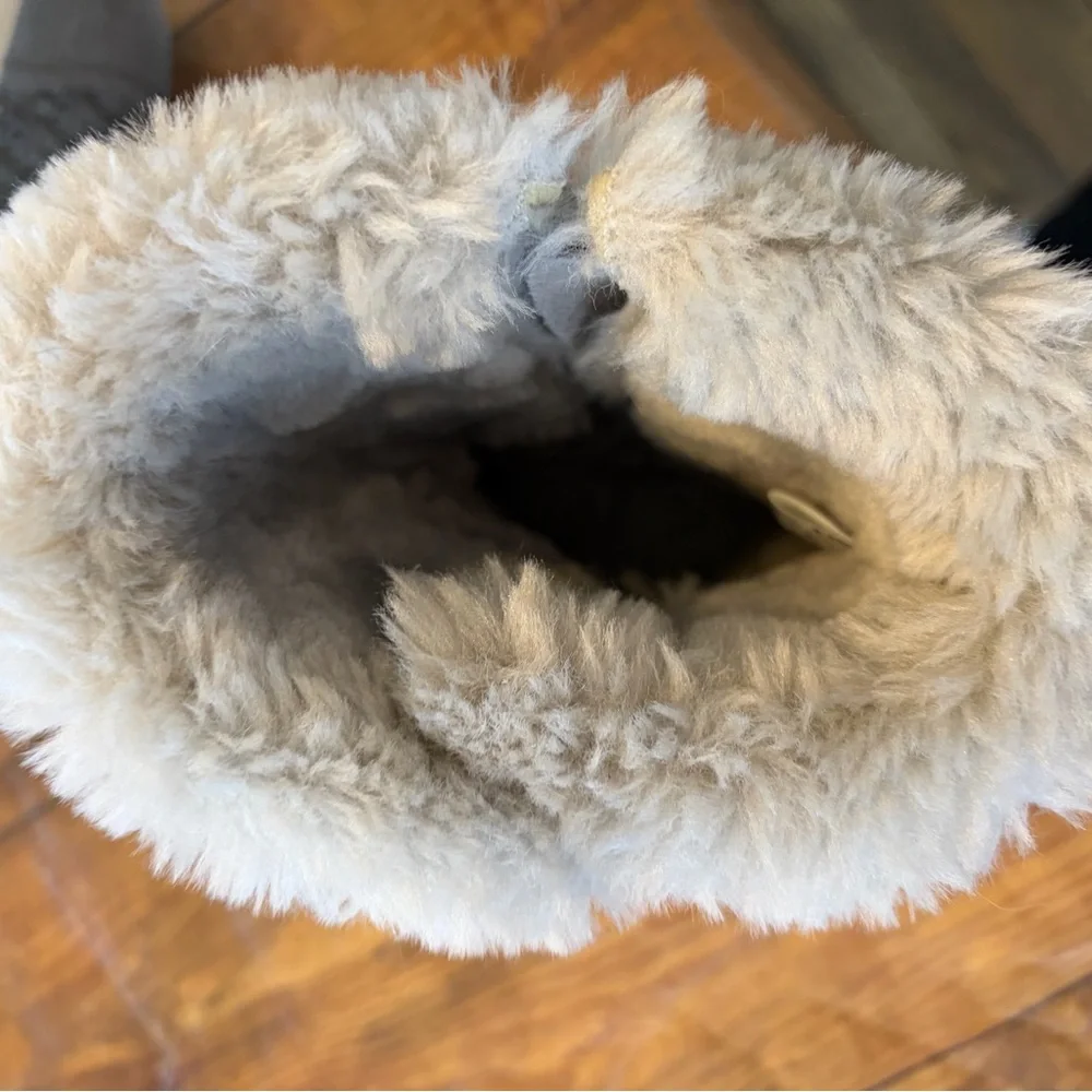 Lamo Tan Winter Boots with‎ Fur Trim